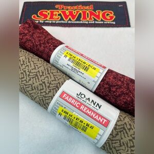 Jo-Ann Fabric Remnants - Red and Brown